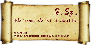 Háromszéki Szabella névjegykártya